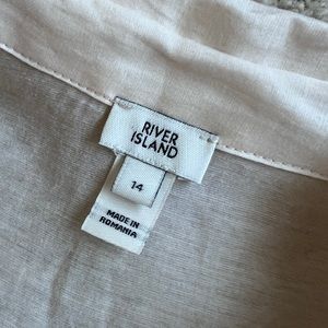 River Island - size 10US/14UK - linen blend shirt - worn once